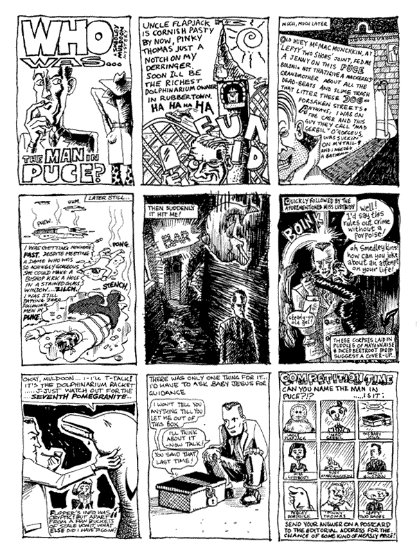 1 Andy Roberts 2 Bob Harrison 3 Jonathan Wilcock 4 John Donely 5 mooncat 6 Steve Whitaker 7 Andy Roberts 8 Steve Marchant 9 mooncat | All artwork &copy; individual artists. Not to be reproduced without permission