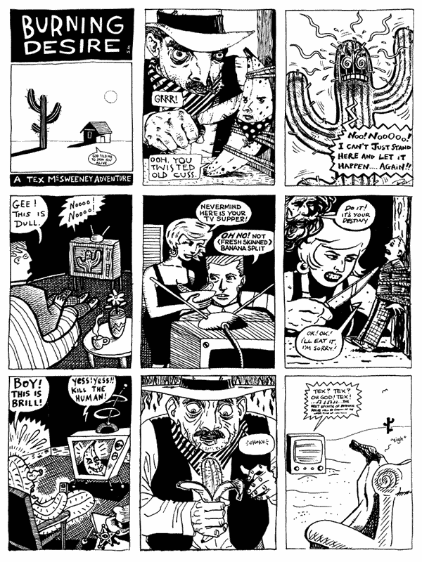 1 Steve Martin 2 Jonathan Edwards 3 Rich Z Starbuck
4 Darryl Cunningham 5 [need to check origional artwork] 6 Chris Hogg
7 Luke Walsh 8 Andy Roberts 9 Steve Marchant
All artwork � individual artists. Not to be reproduced without permission